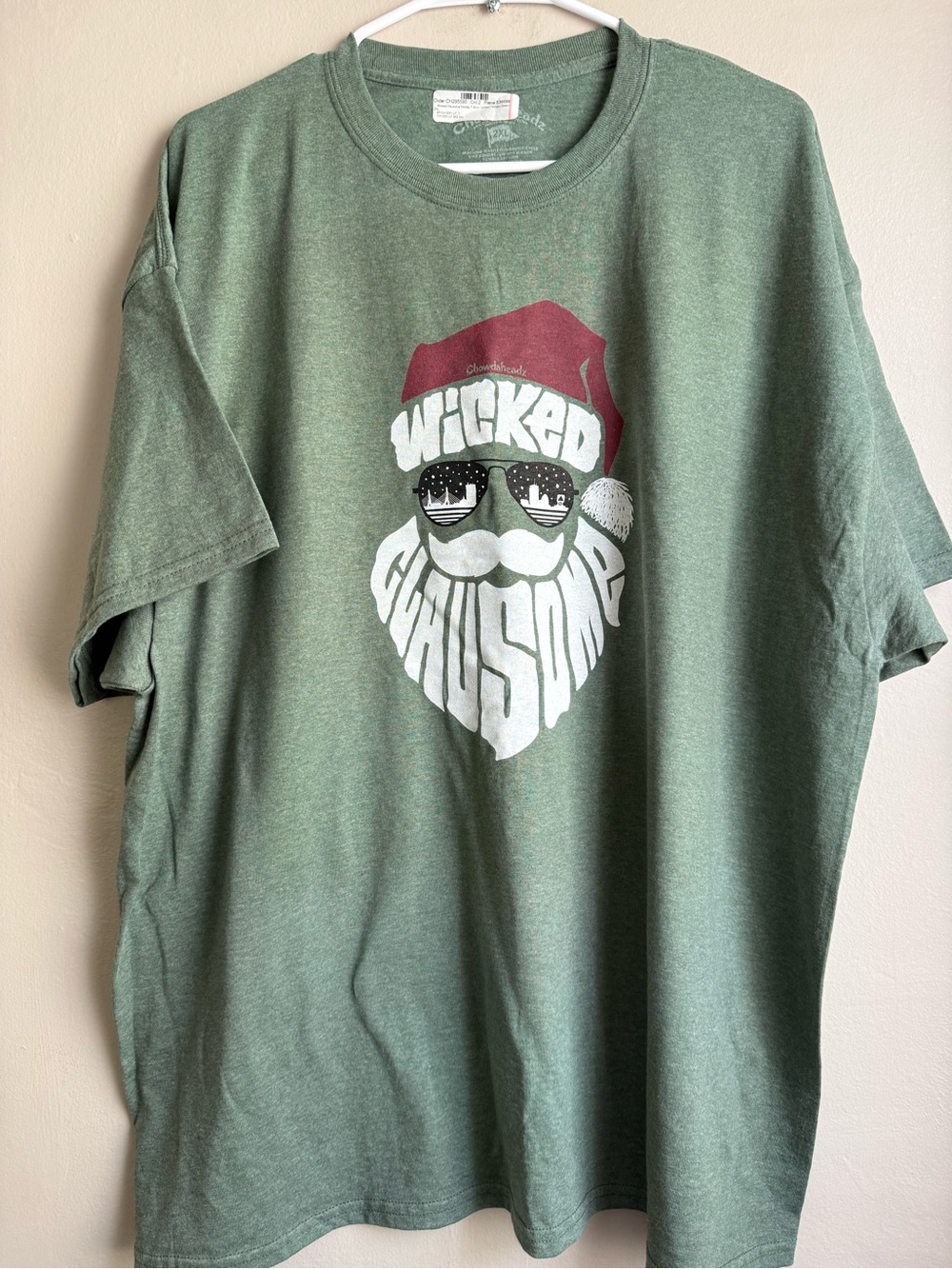 Chowdaheadz “Wicked Clausome” Holiday Graphic Tee – 2XL NWT Boston